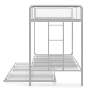 DHP Isaiah Kids' Triple Bunk Bed - White - Twin/Twin/Twin