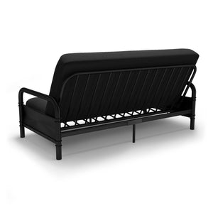 DHP Mali Futon Set with Metal Frame and 6" Mattress - Black