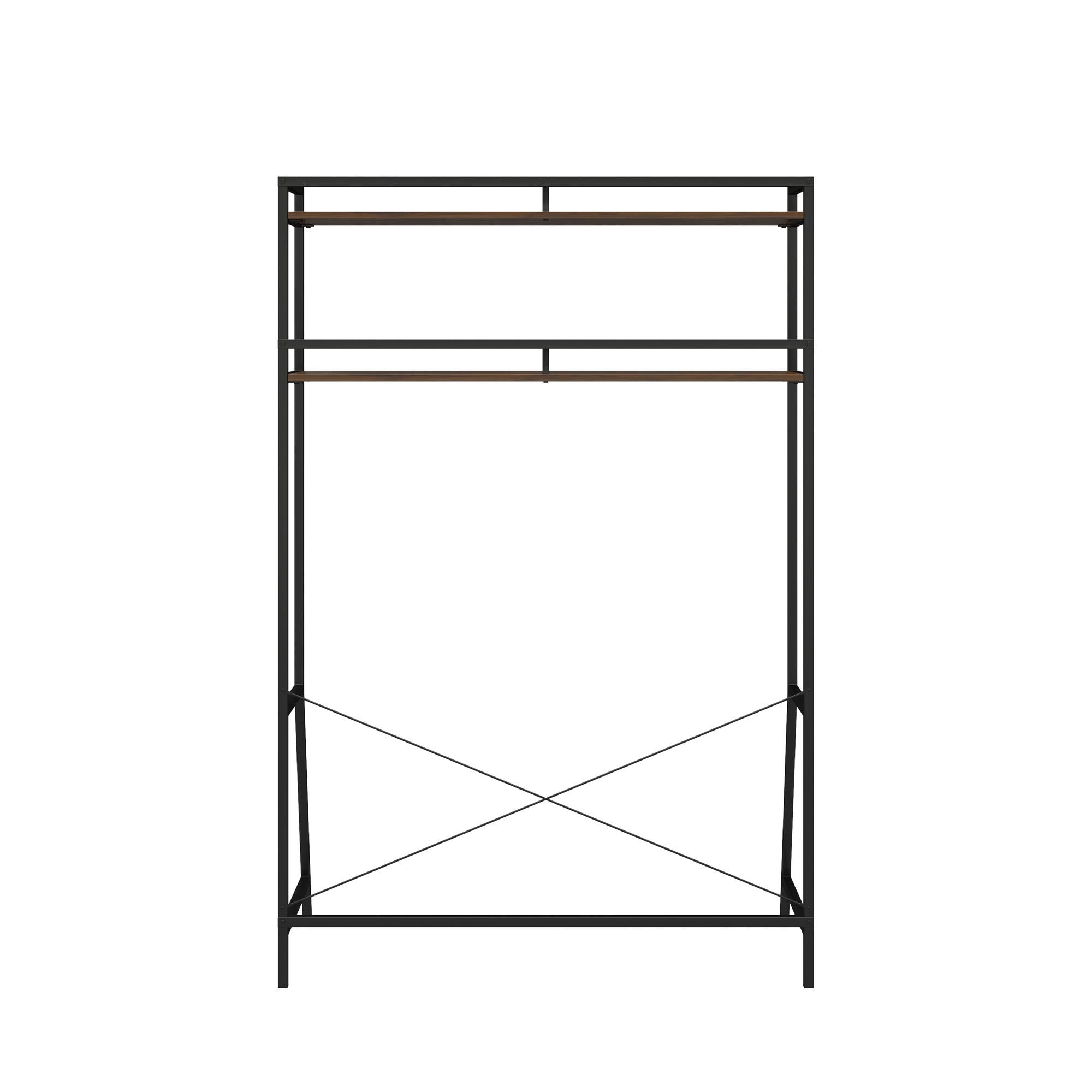 Novogratz Beverly Over-The-Bed Storage for Twin & XL Twin Beds - Florence Walnut