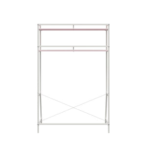 Novogratz Beverly Over-The-Bed Storage for Twin & XL Twin Beds - Light Pink