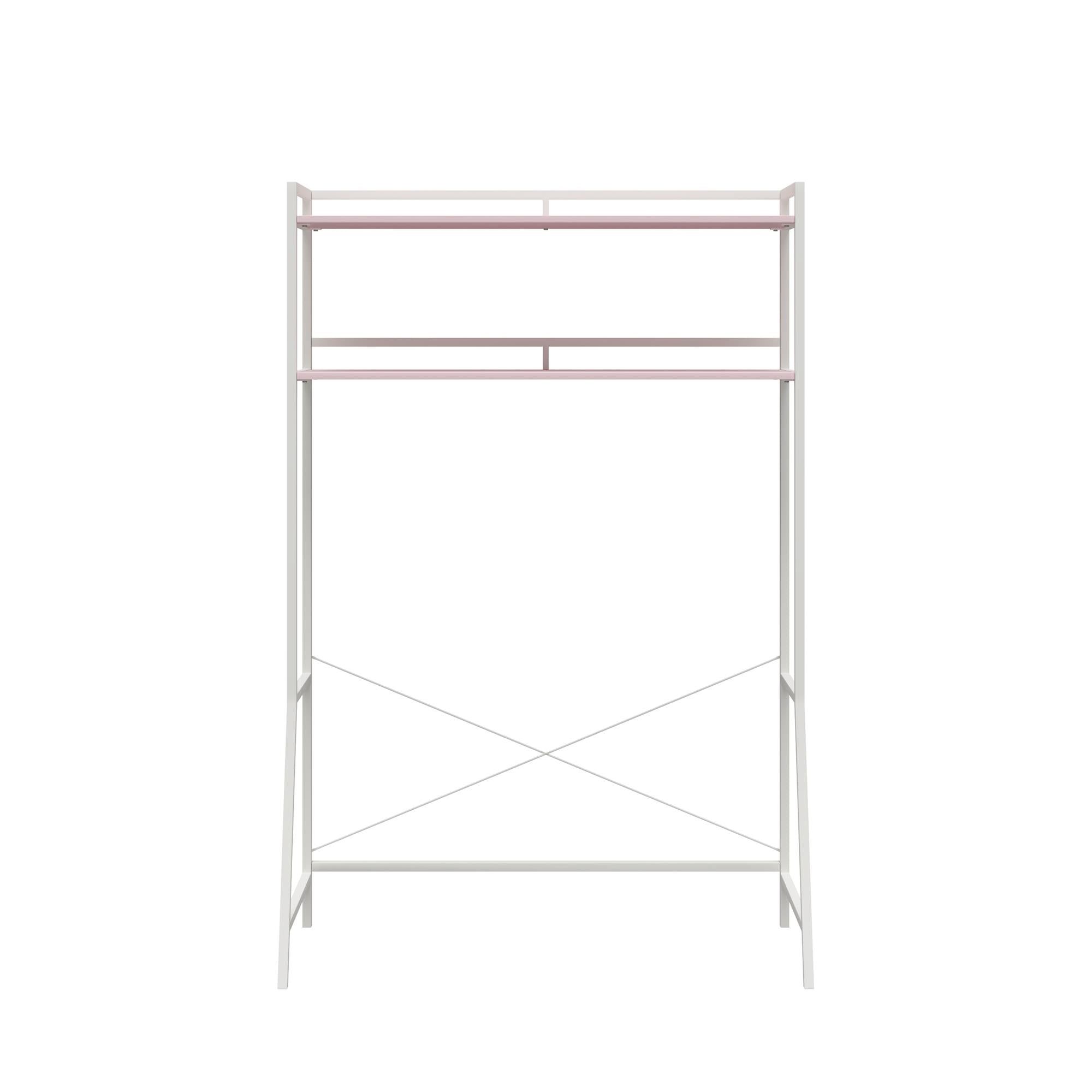 Novogratz Beverly Over-The-Bed Storage for Twin & XL Twin Beds - Light Pink