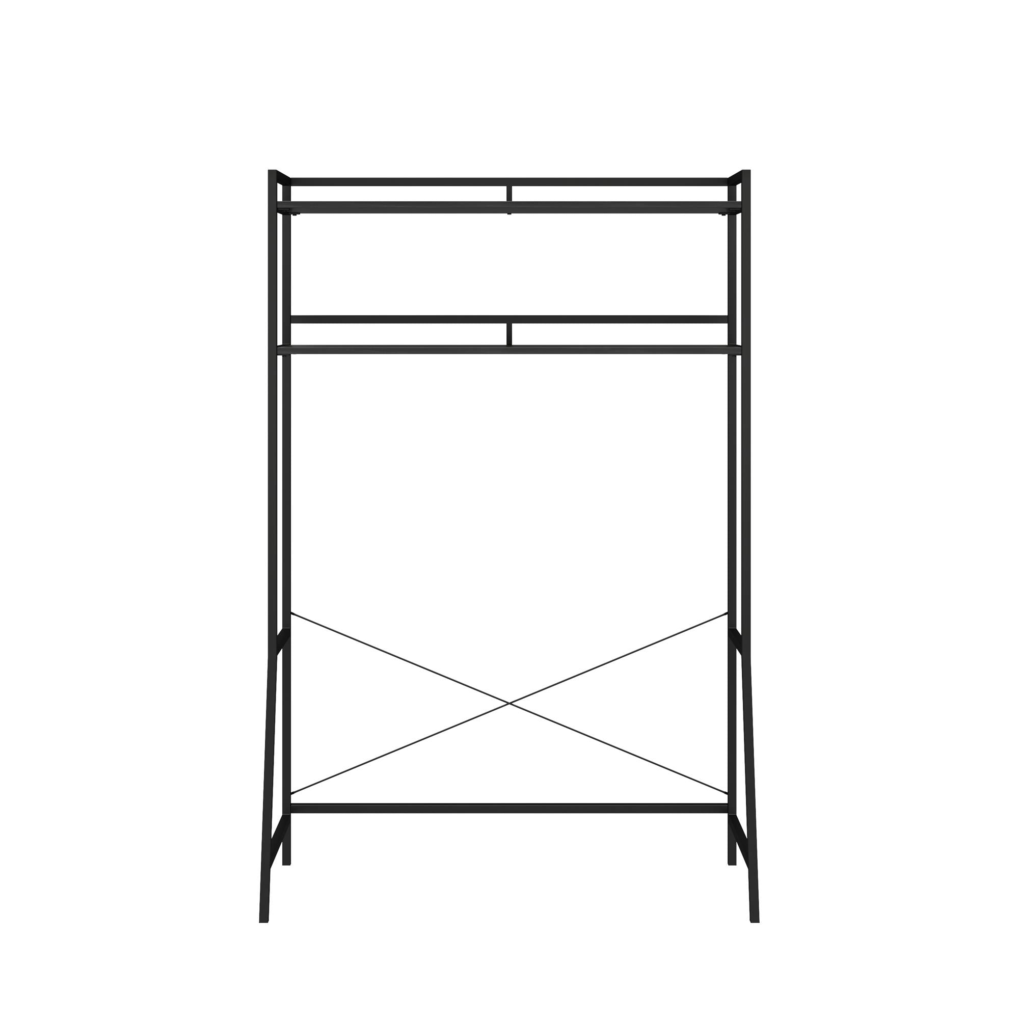 Novogratz Beverly Over-The-Bed Storage for Twin & XL Twin Beds - Black Oak