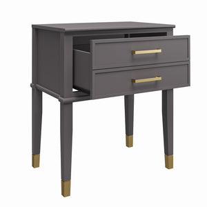 CosmoLiving Westerleigh End Table - Graphite Grey