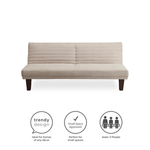 DHP Dillon Futon Sofa Bed - Tan