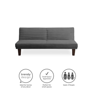 DHP Dillon Futon Sofa Bed - Gray