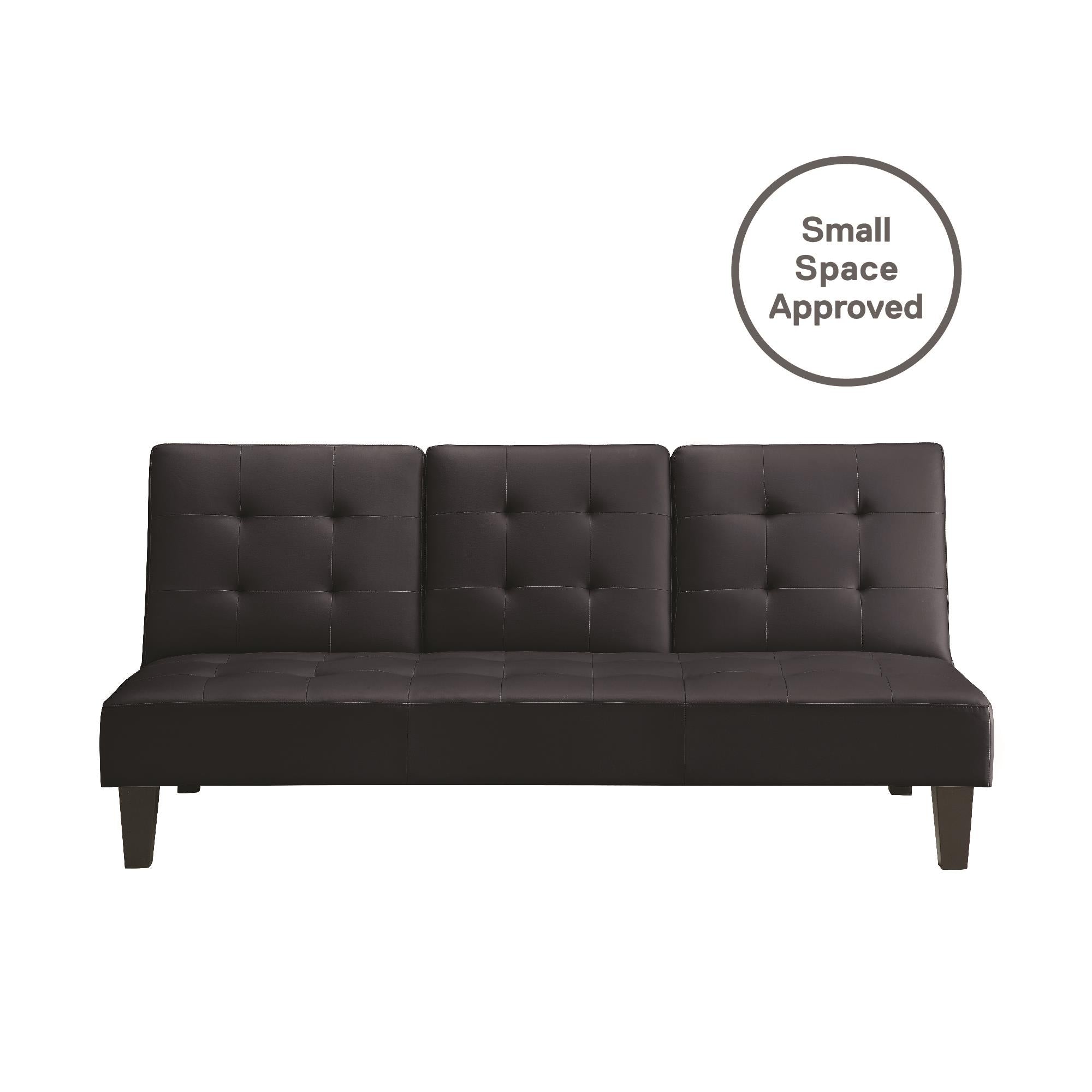 DHP Madison Futon with CupHolder - Black