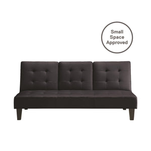 DHP Madison Futon with CupHolder - Black