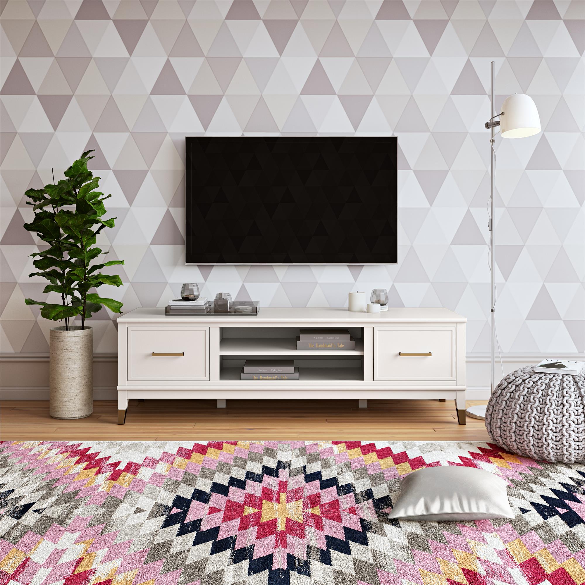 CosmoLiving Westerleigh TV Stand for TVs up to 65" - White