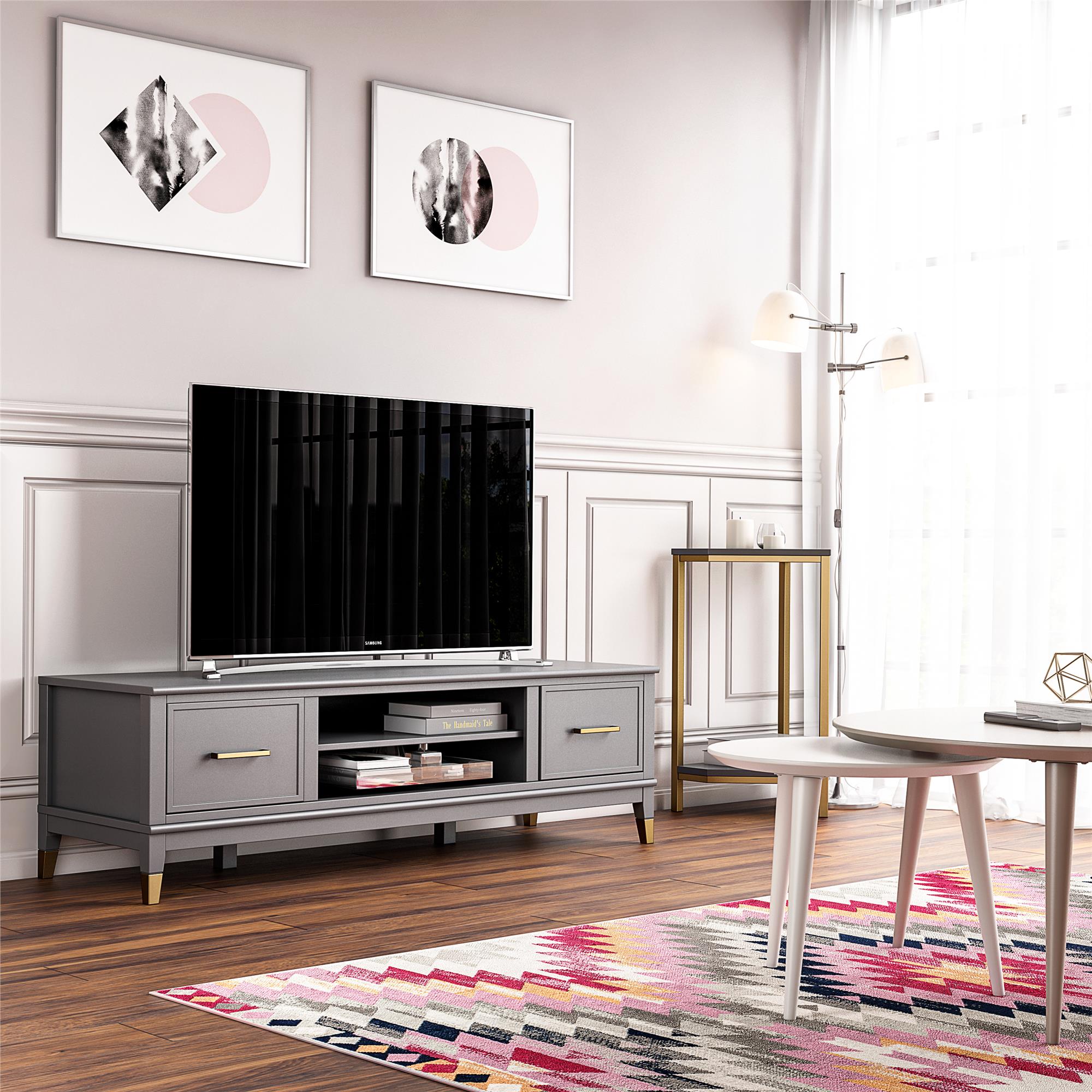 CosmoLiving Westerleigh TV Stand for TVs up to 65" - Graphite Grey