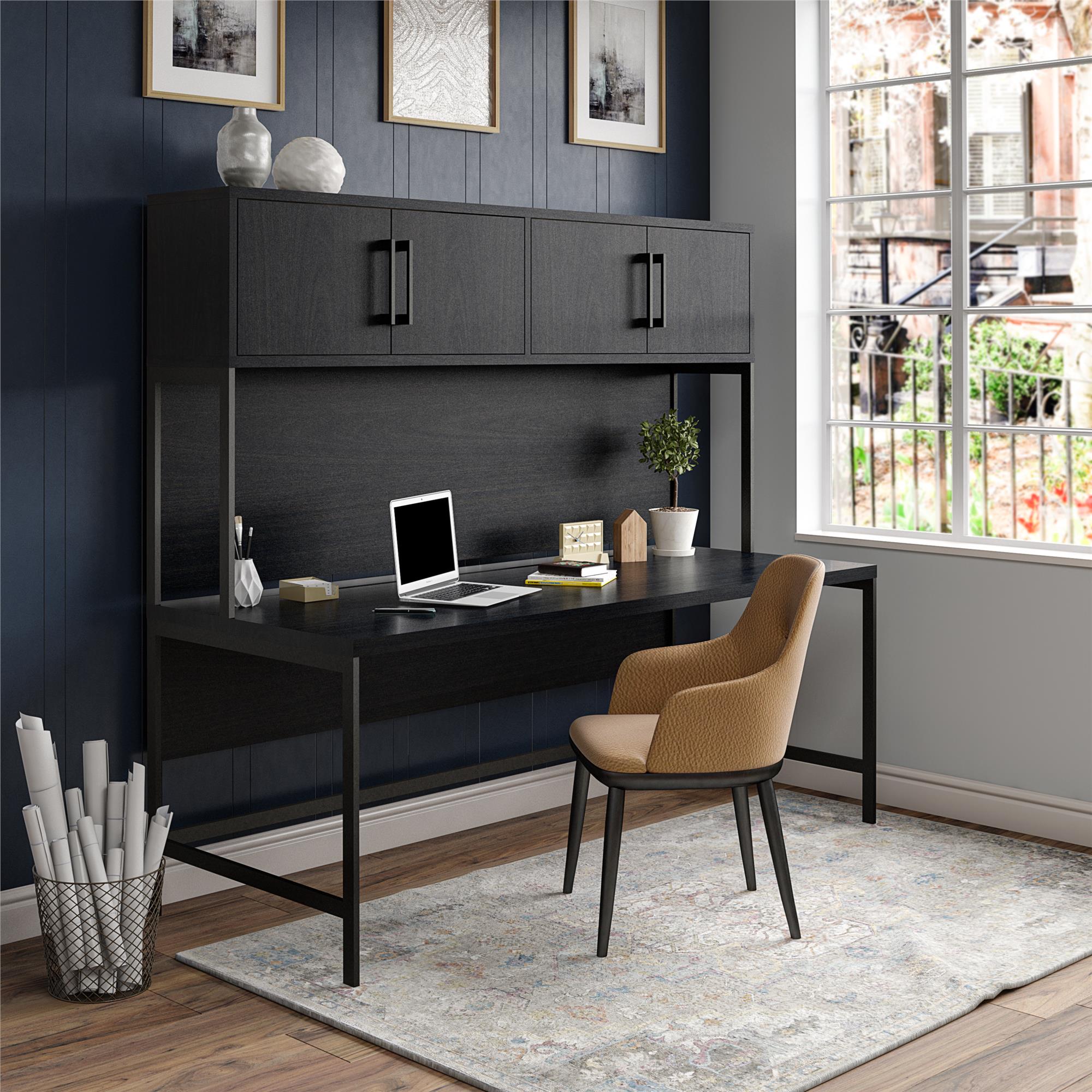 Ameriwood Home Parkside Hutch - Black Oak