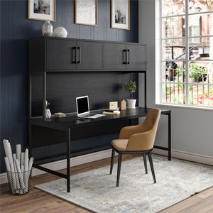 Ameriwood Home Parkside Hutch - Black Oak