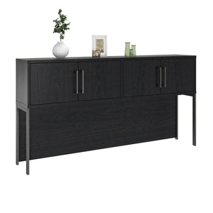 Ameriwood Home Parkside Hutch - Black Oak