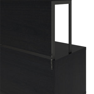 Ameriwood Home Parkside Hutch - Black Oak