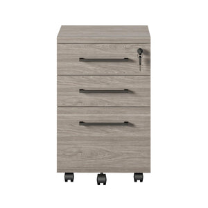 Ameriwood Home Parkside Mobile File Cabinet - Natural White Oak