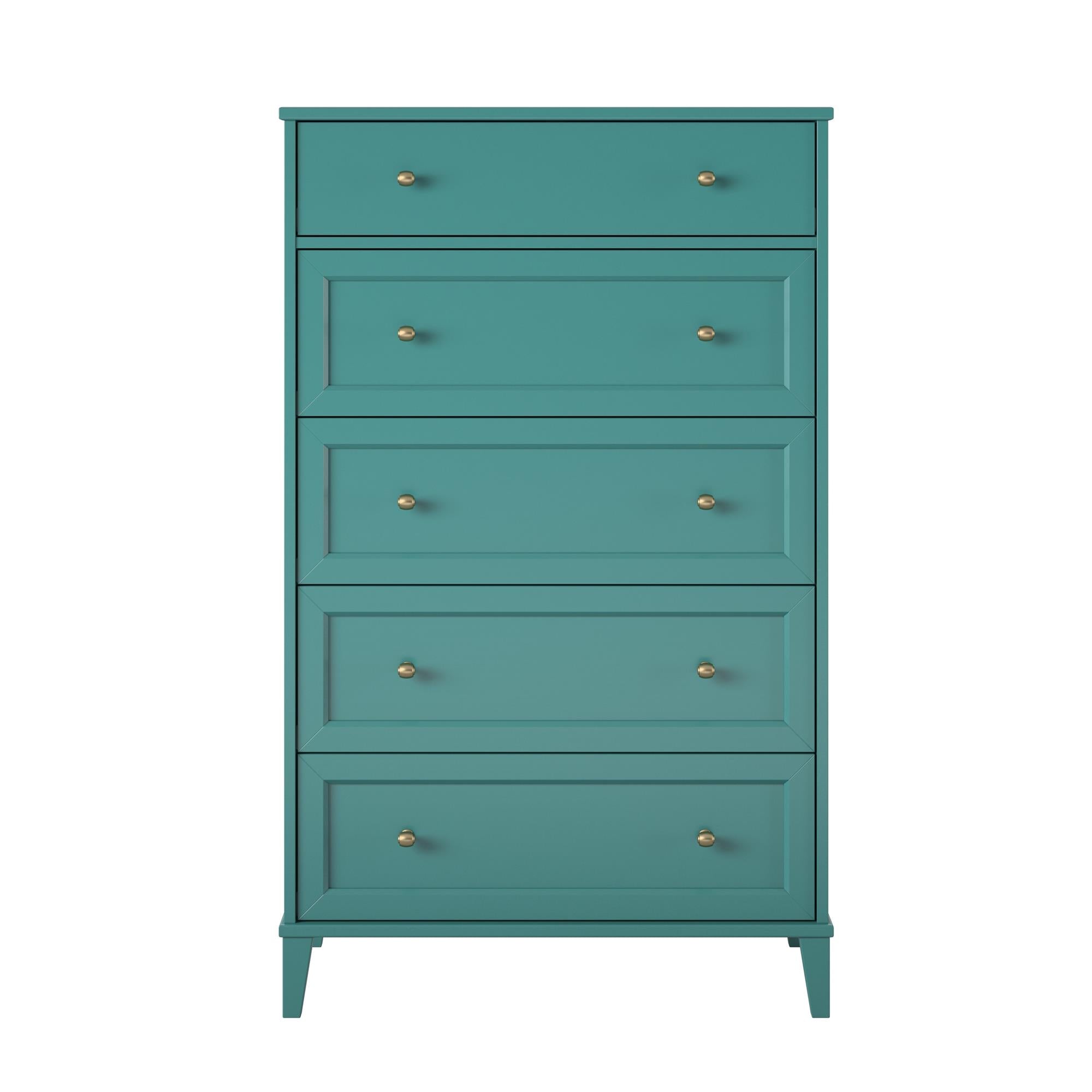 Ameriwood Home Monticello Tall 5 Drawer Dresser - Emerald Green