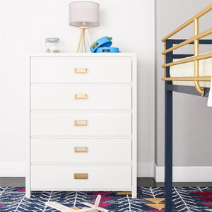Monarch Hill Haven 5-Drawer Kids' Dresser, White - White
