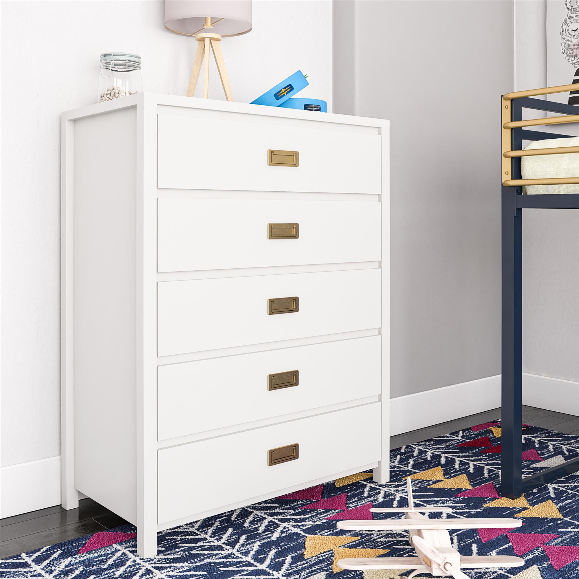 Monarch Hill Haven 5-Drawer Kids' Dresser, White - White