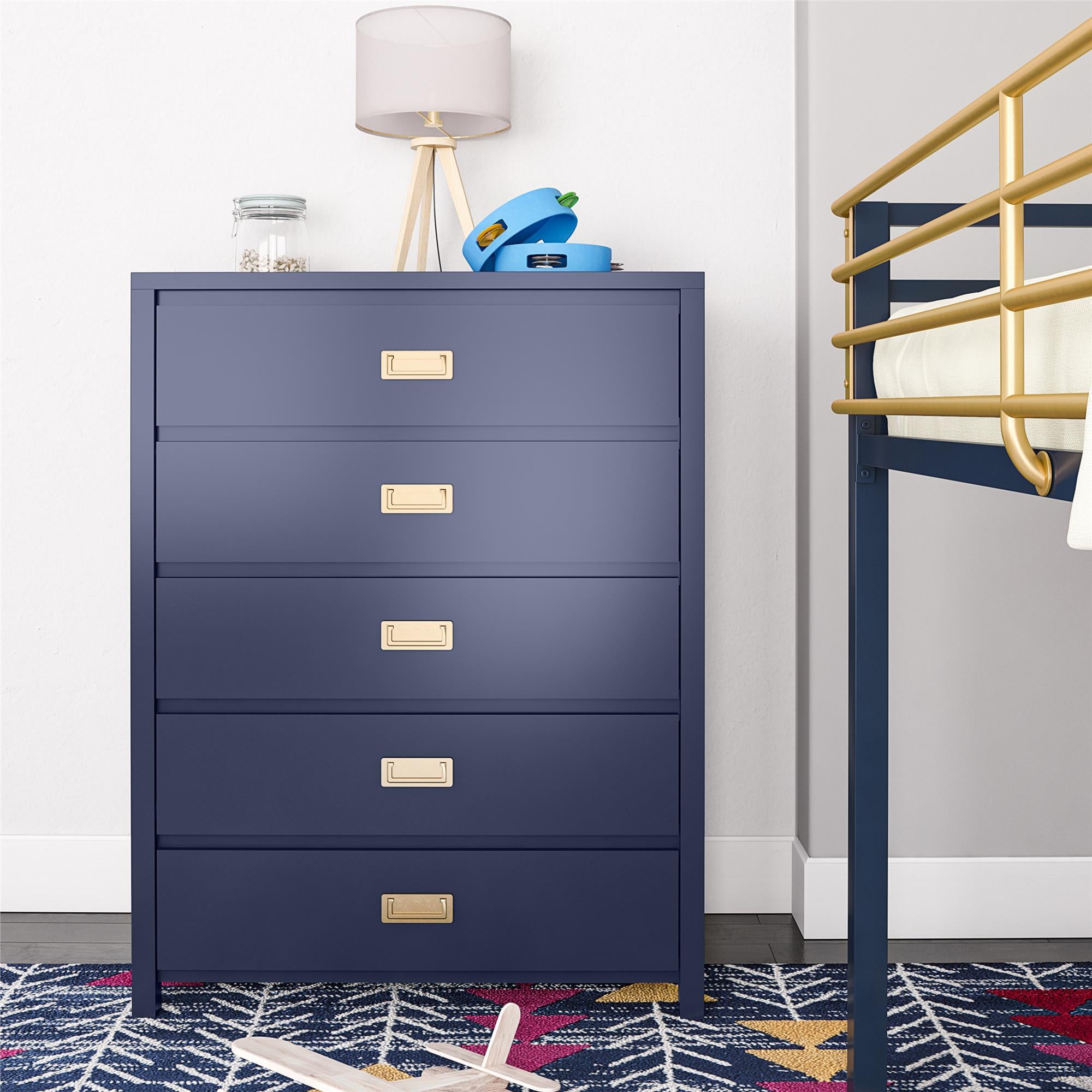 Monarch Hill Haven 5-Drawer Kids' Dresser, Navy - Navy