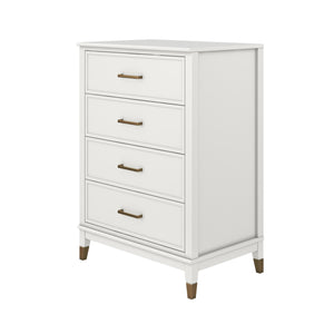 CosmoLiving Westerleigh 4-Drawer Dresser - White