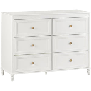 Piper Kids' 6-Drawer Dresser, Ivory White - Cream