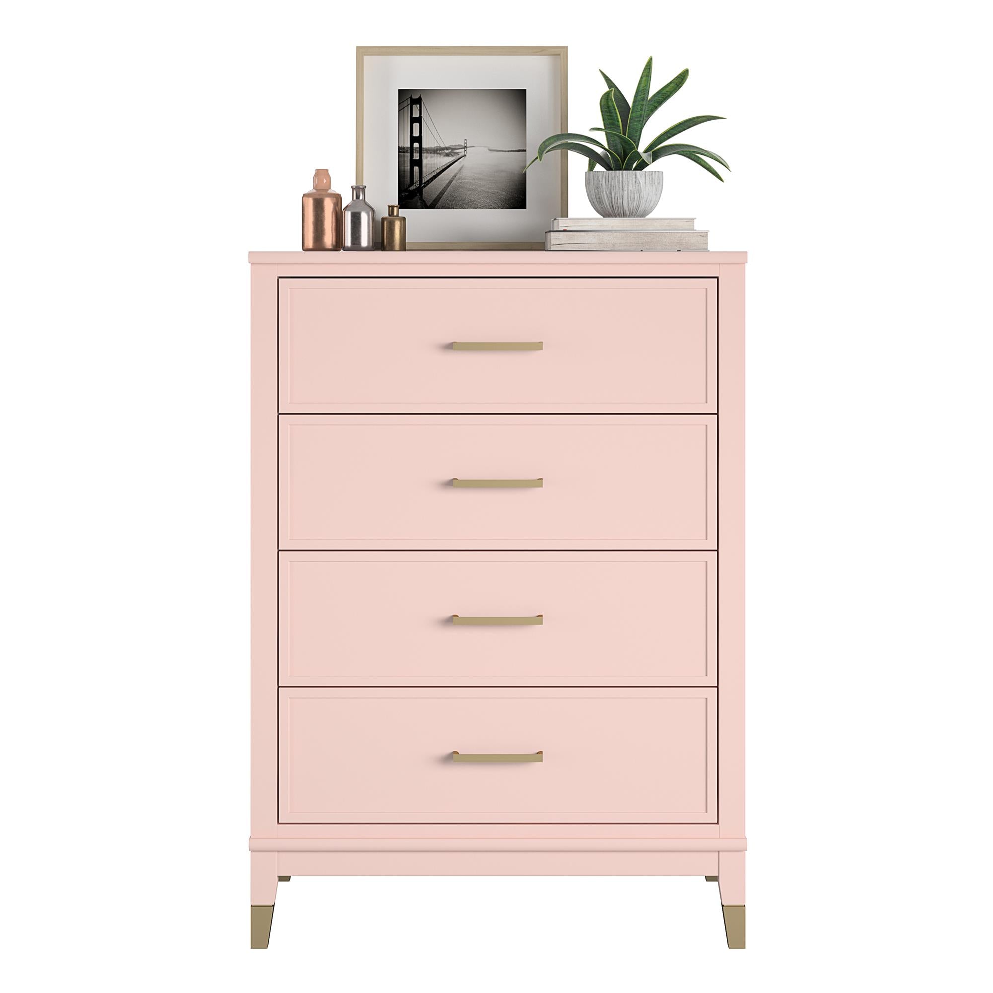 CosmoLiving Westerleigh 4-Drawer Dresser - Pale Dogwood