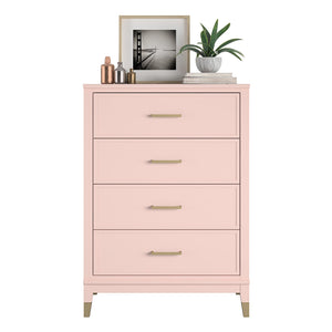 CosmoLiving Westerleigh 4-Drawer Dresser - Pale Dogwood