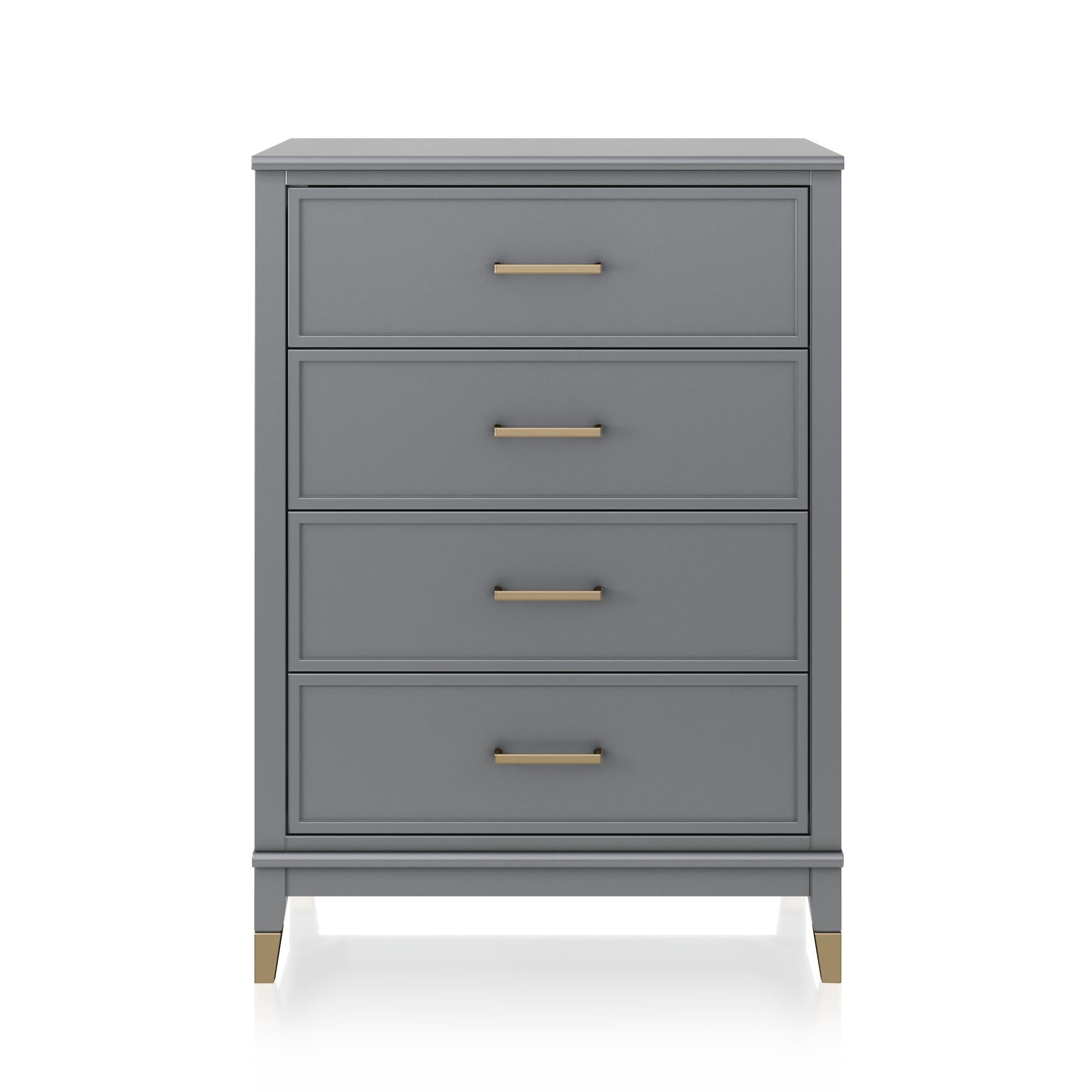 CosmoLiving Westerleigh 4-Drawer Dresser - Graphite Grey
