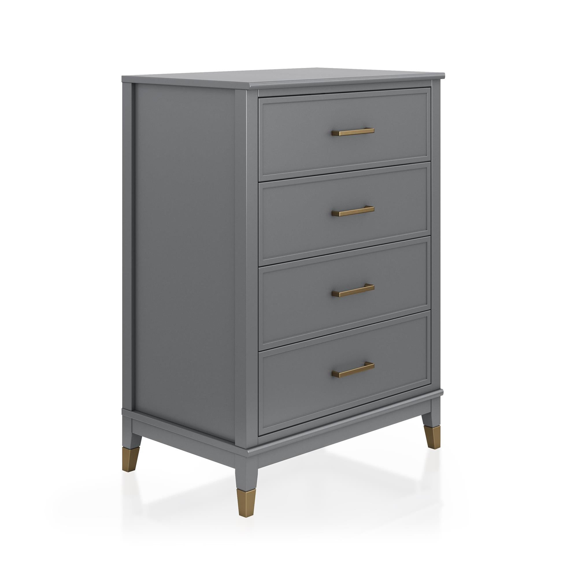 CosmoLiving Westerleigh 4-Drawer Dresser - Graphite Grey