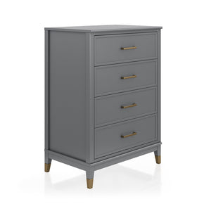 CosmoLiving Westerleigh 4-Drawer Dresser - Graphite Grey