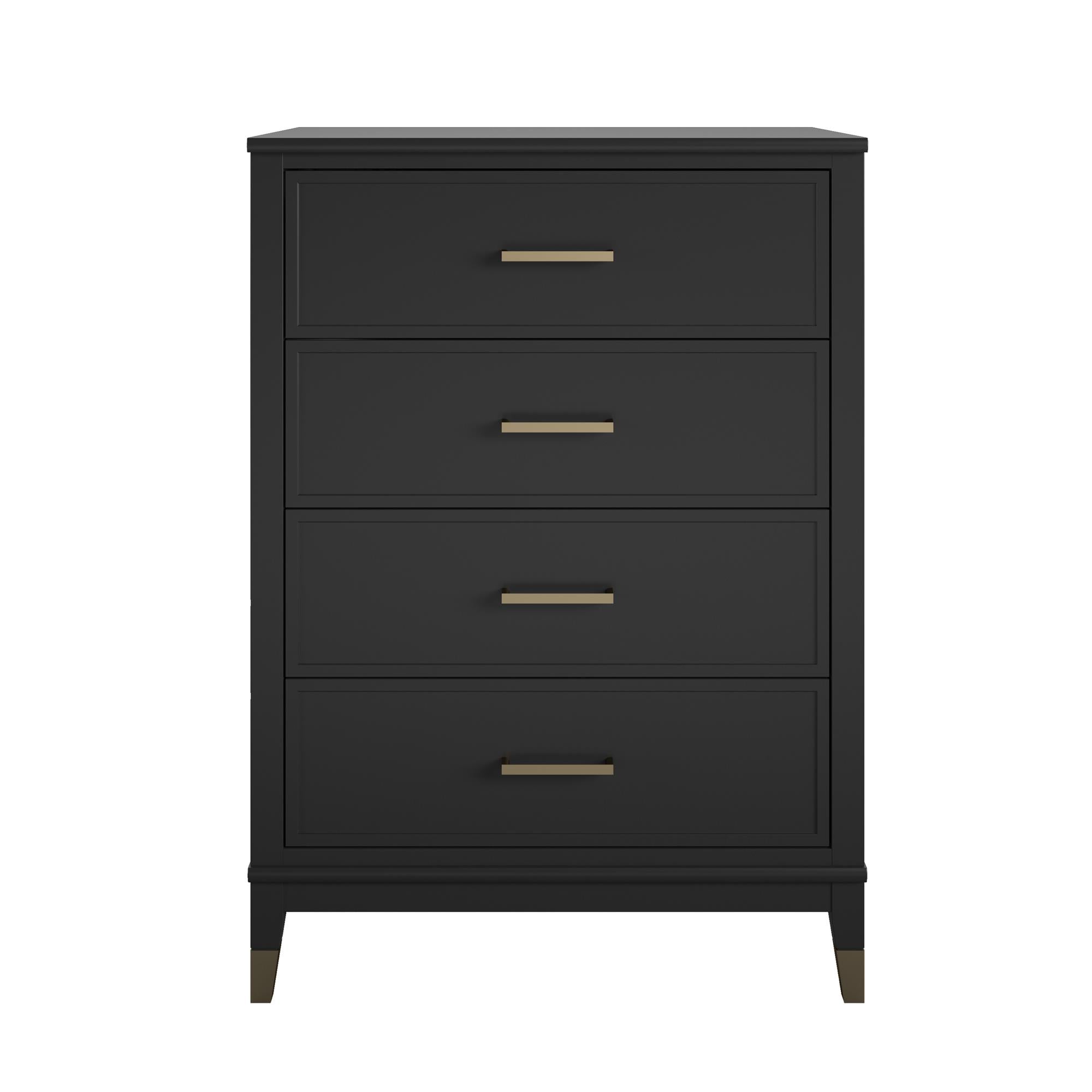 CosmoLiving Westerleigh 4-Drawer Dresser - Black