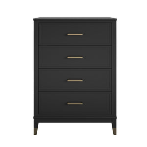 CosmoLiving Westerleigh 4-Drawer Dresser - Black