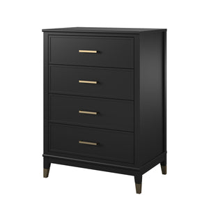 CosmoLiving Westerleigh 4-Drawer Dresser - Black