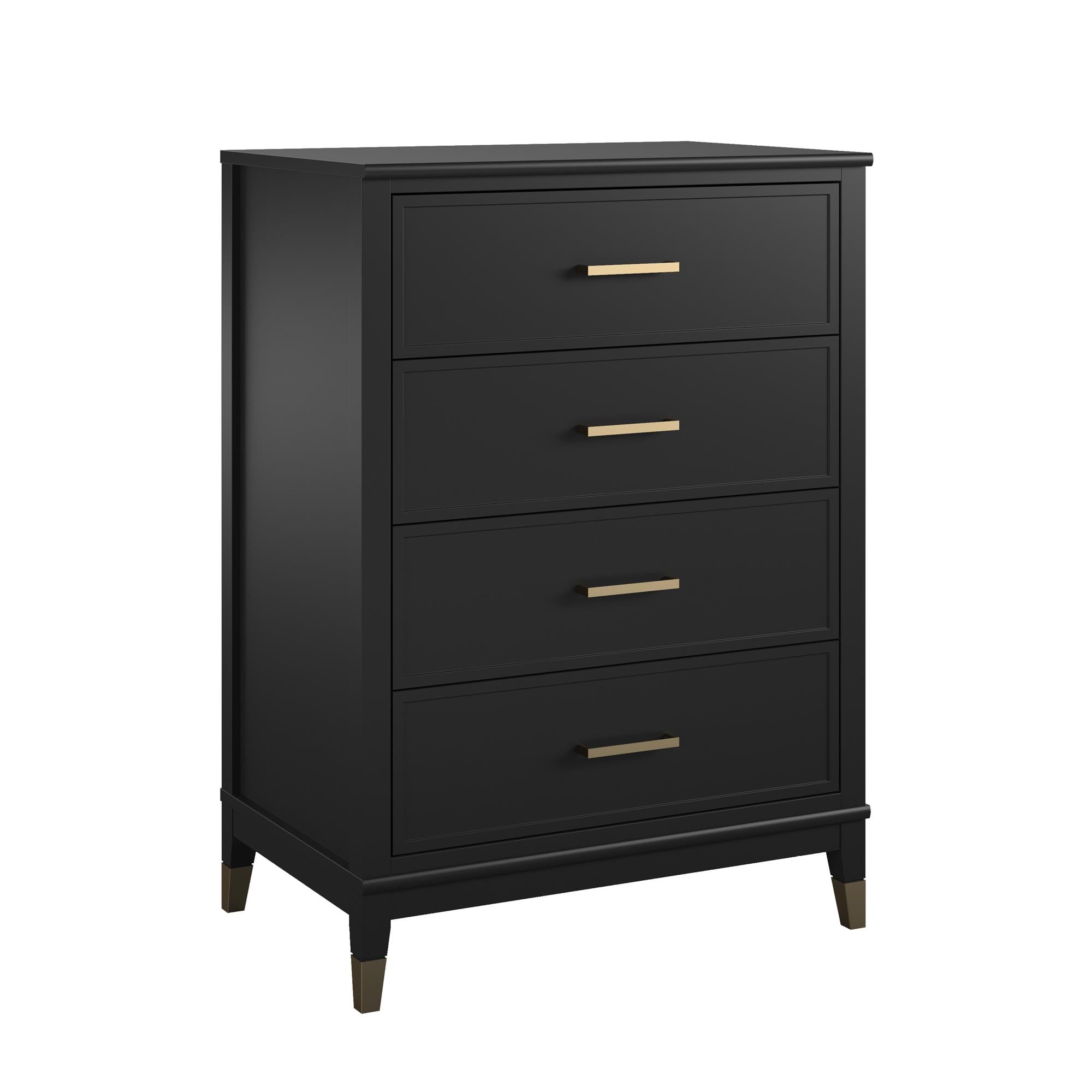 CosmoLiving Westerleigh 4-Drawer Dresser - Black