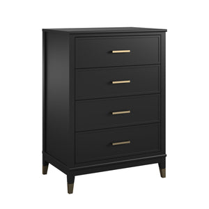 CosmoLiving Westerleigh 4-Drawer Dresser - Black