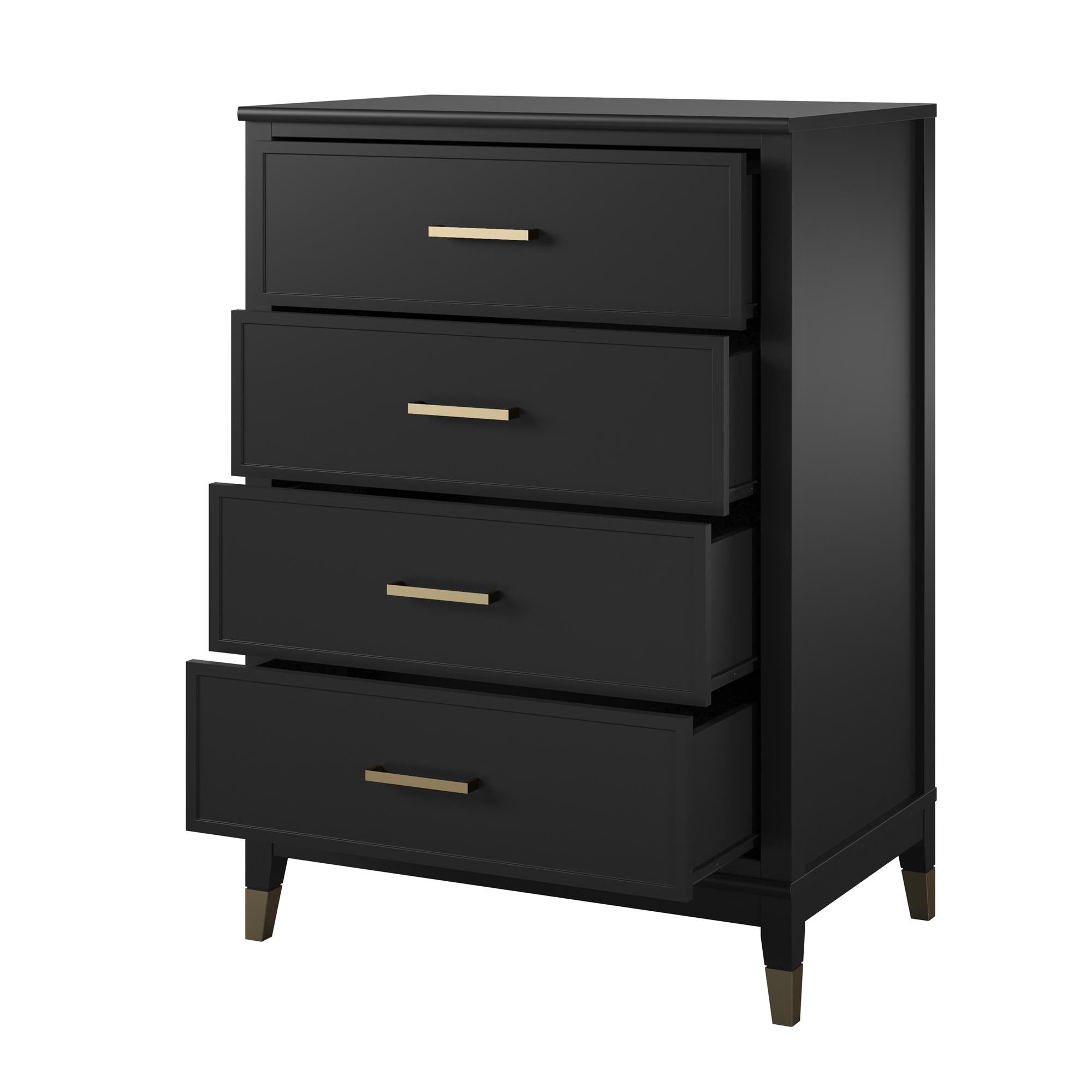 CosmoLiving Westerleigh 4-Drawer Dresser - Black