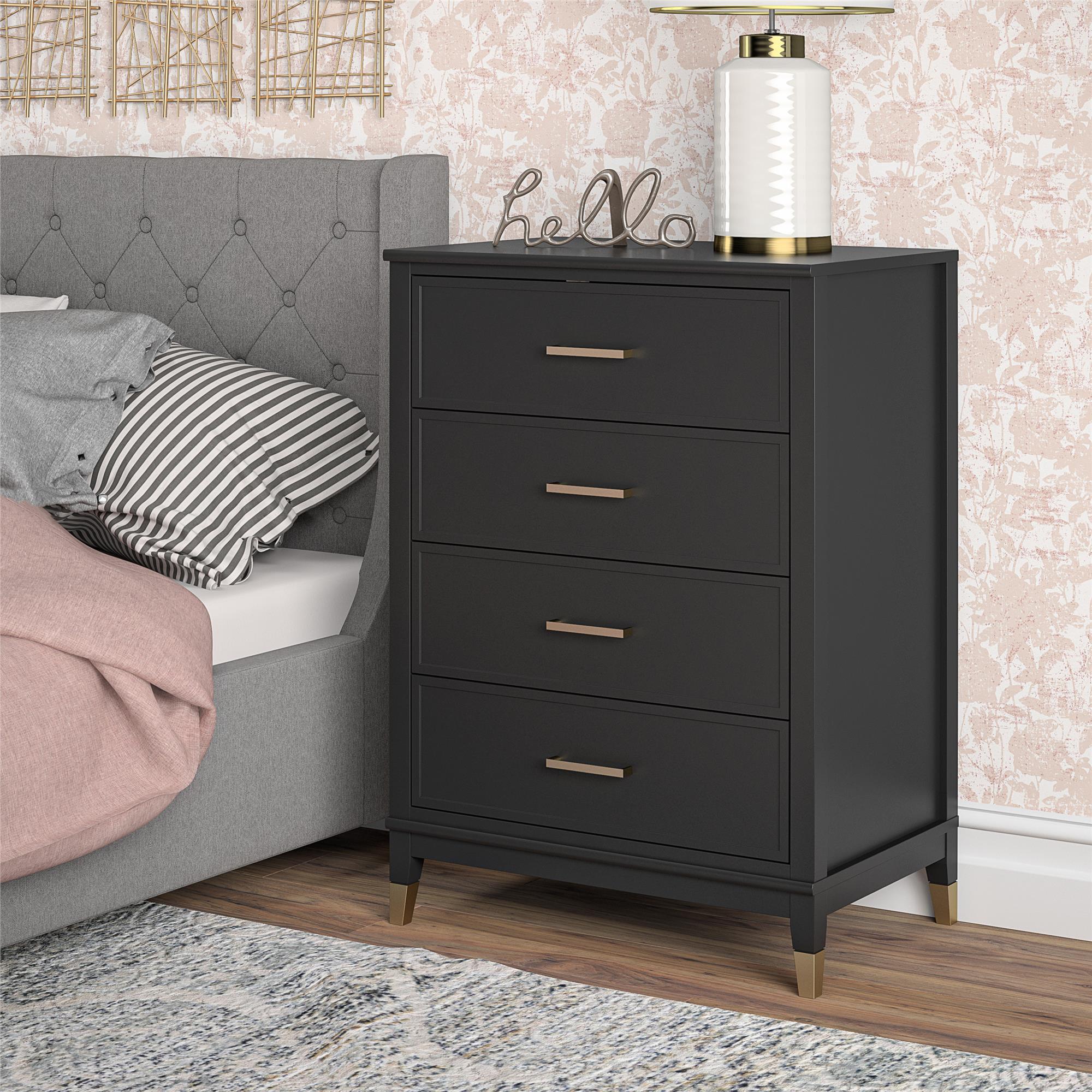 CosmoLiving Westerleigh 4-Drawer Dresser - Black