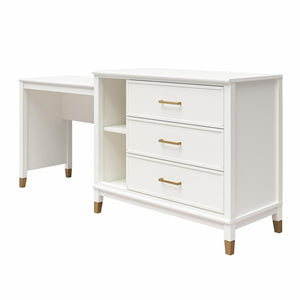 CosmoLiving Westerleigh 3-in-1 Media Dresser - White
