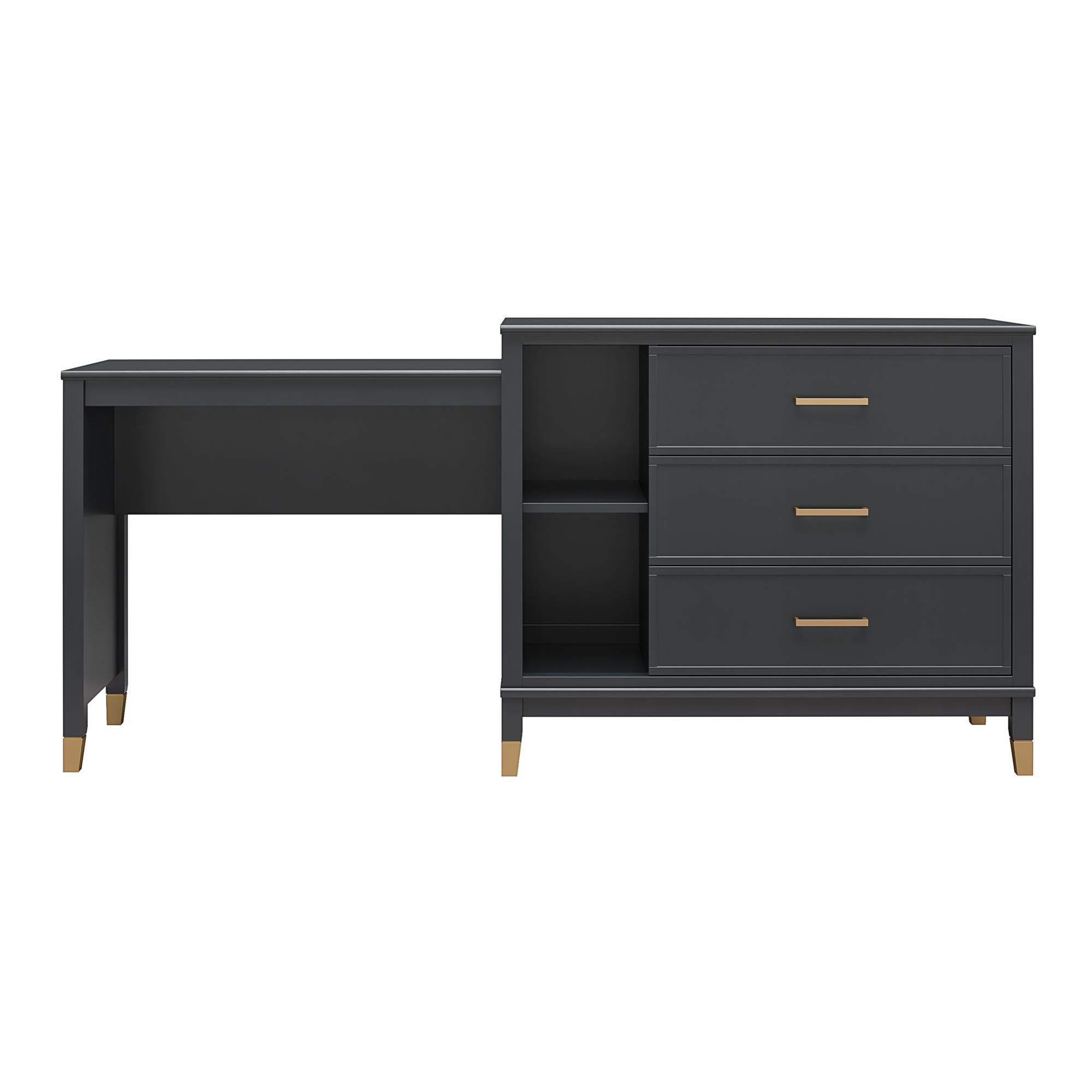 CosmoLiving Westerleigh 3-in-1 Media Dresser - Black
