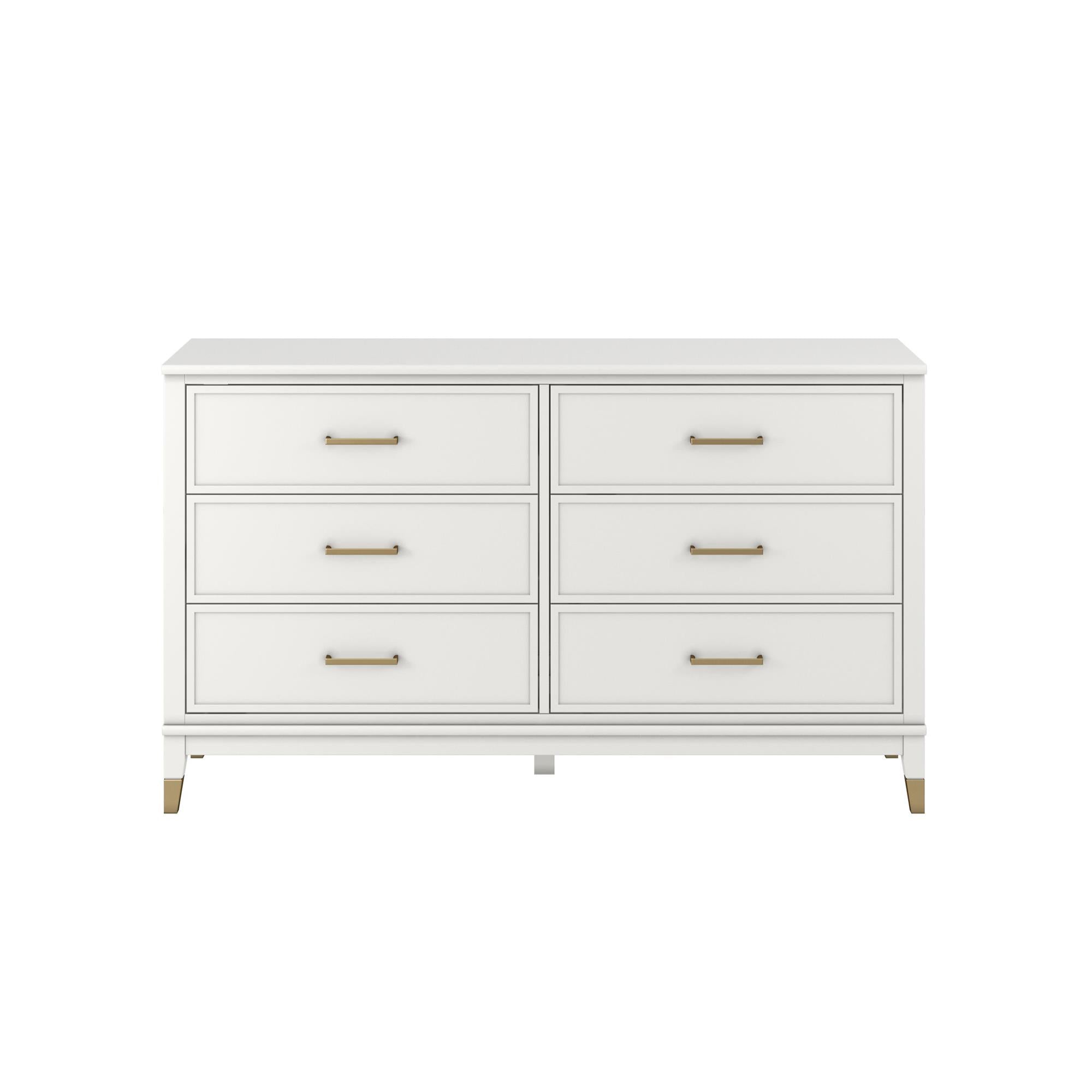 CosmoLiving Westerleigh 6 Drawer Dresser - White