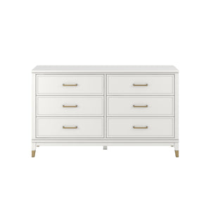 CosmoLiving Westerleigh 6 Drawer Dresser - White