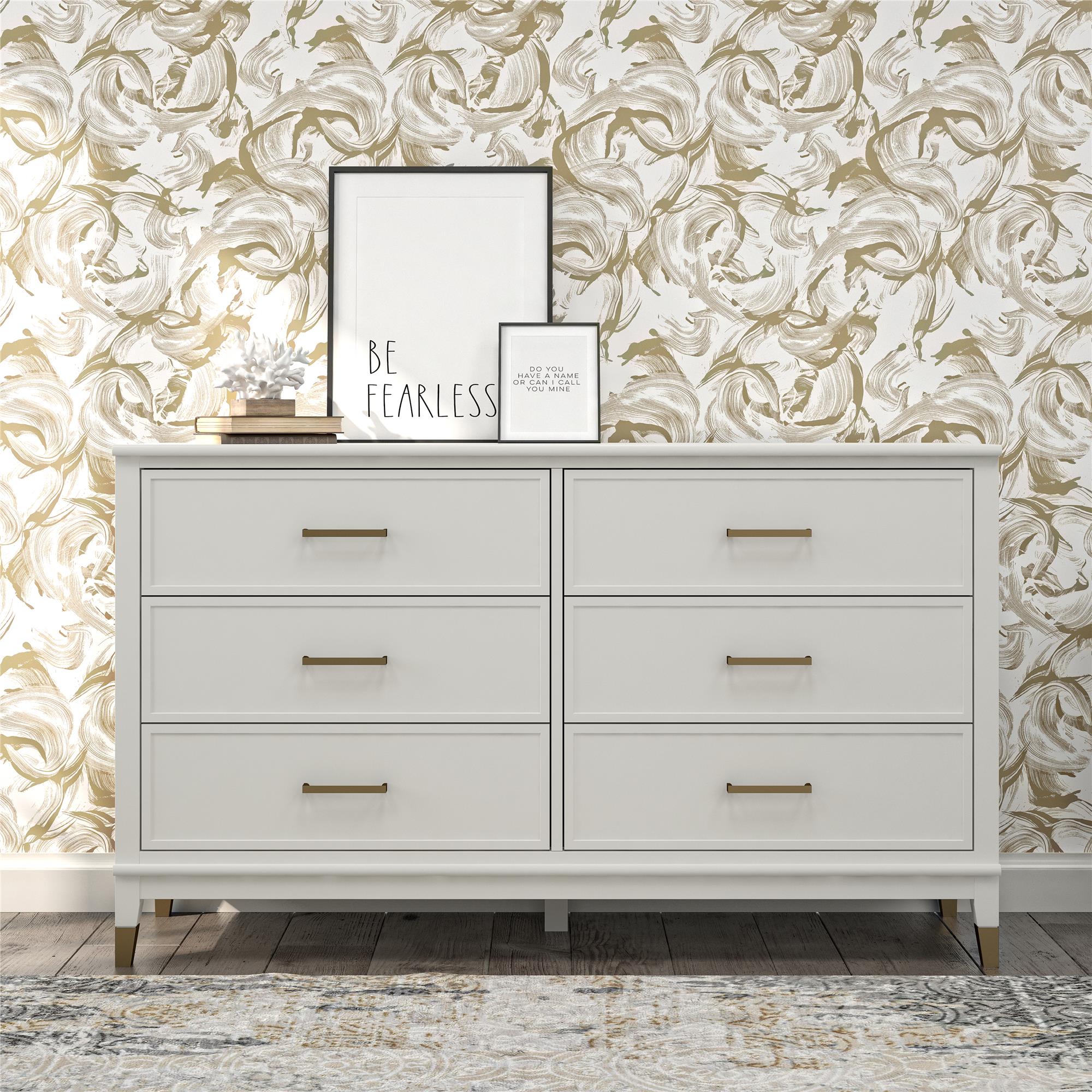 Westerleigh 6-Drawer Dresser, White, – Dorel Home