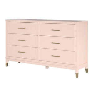 CosmoLiving Westerleigh 6 Drawer Dresser - Pale Dogwood