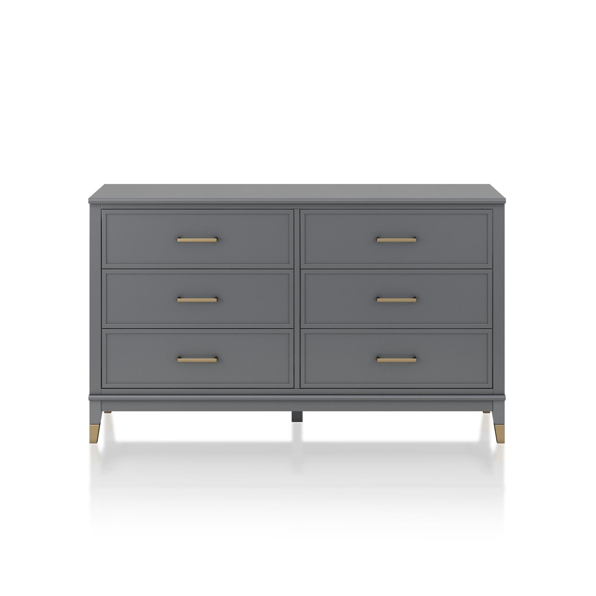 CosmoLiving Westerleigh 6 Drawer Dresser - Graphite Grey