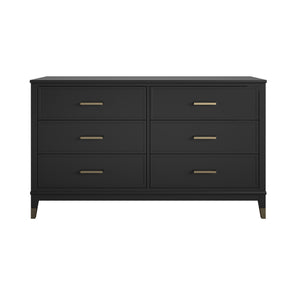 CosmoLiving Westerleigh 6 Drawer Dresser - Black