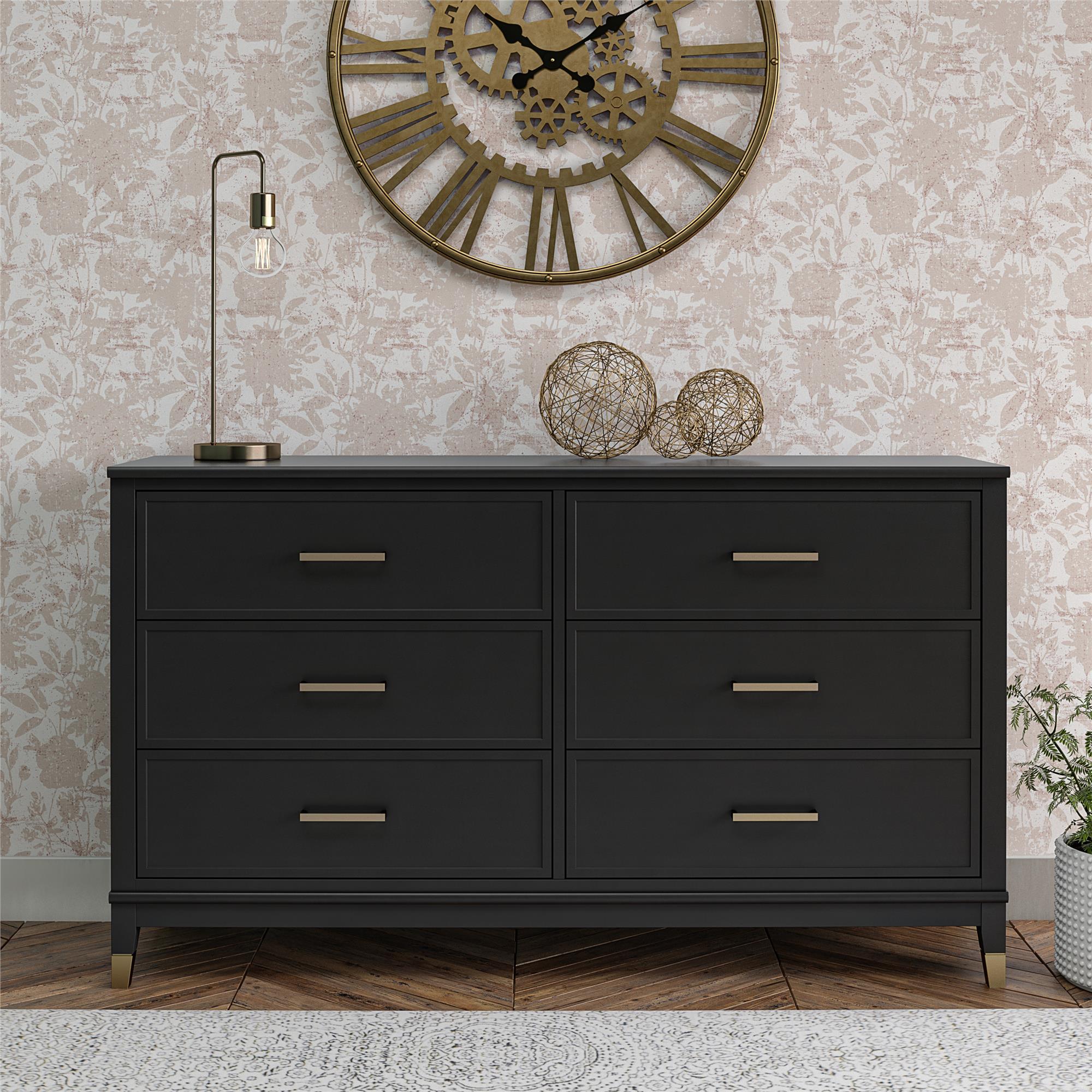 CosmoLiving Westerleigh 6 Drawer Dresser - Black