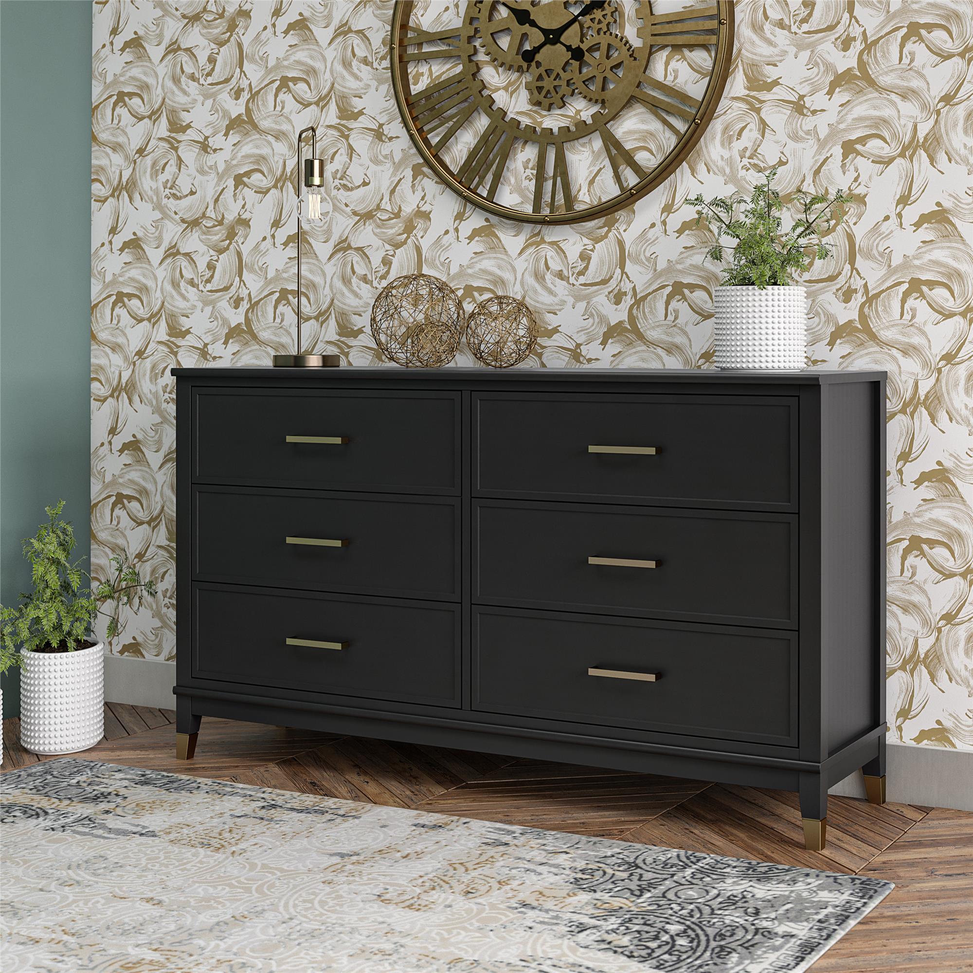 CosmoLiving Westerleigh 6 Drawer Dresser - Black