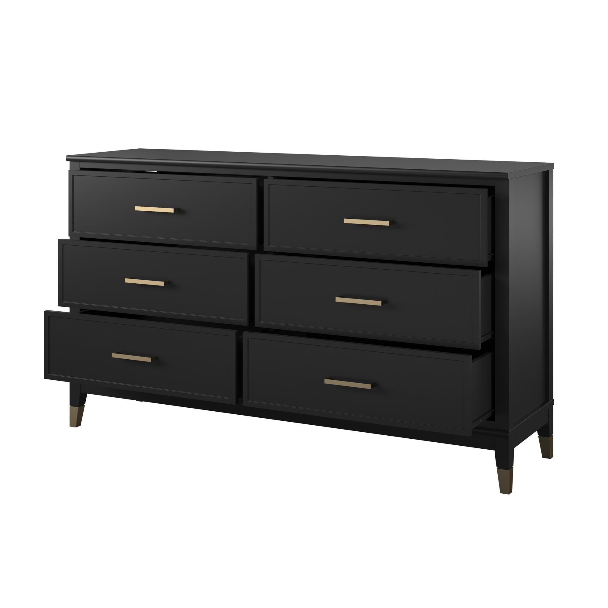 CosmoLiving Westerleigh 6 Drawer Dresser - Black