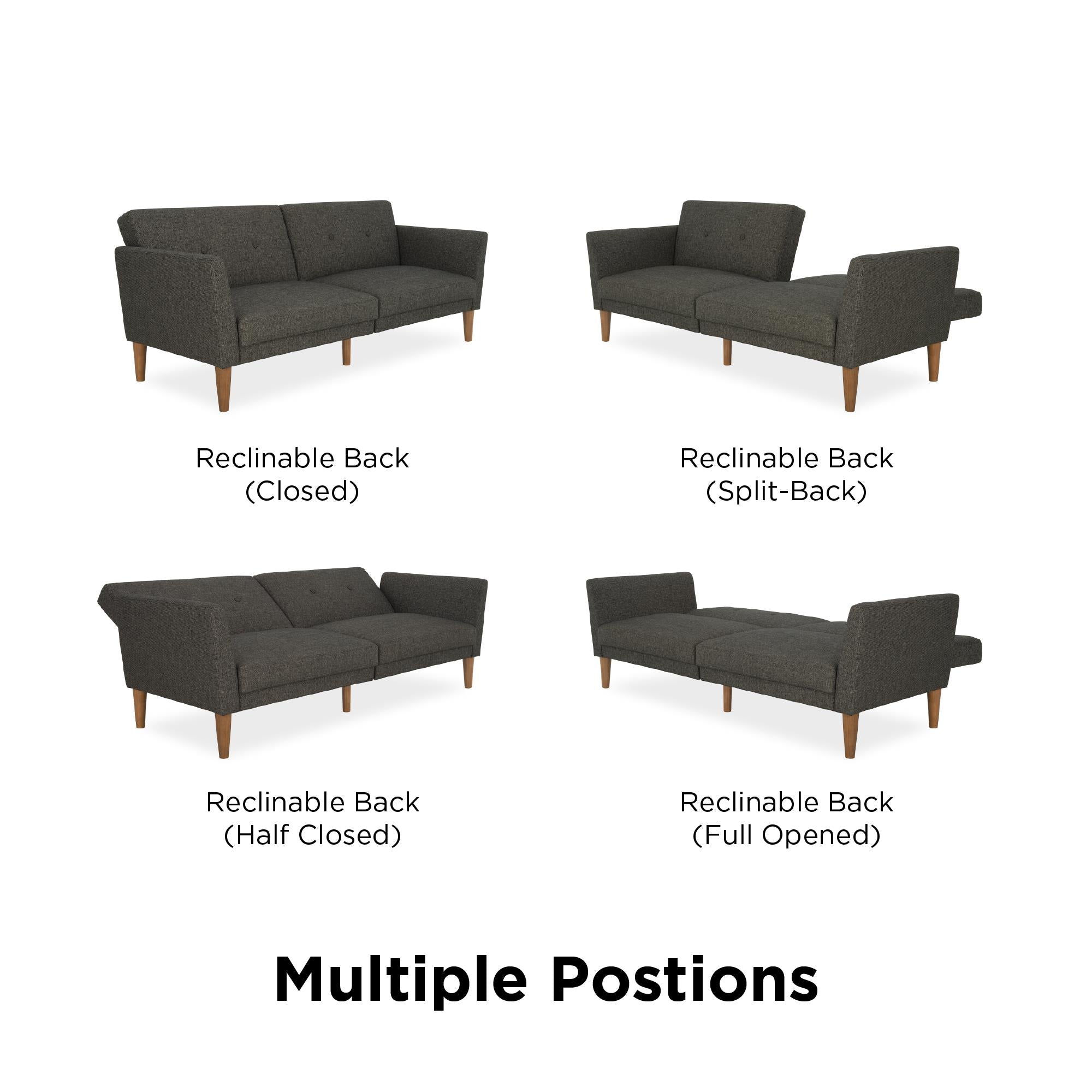 Novogratz Regal Futon Sofa Bed - Gray