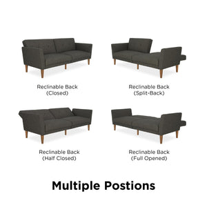 Novogratz Regal Futon Sofa Bed - Gray