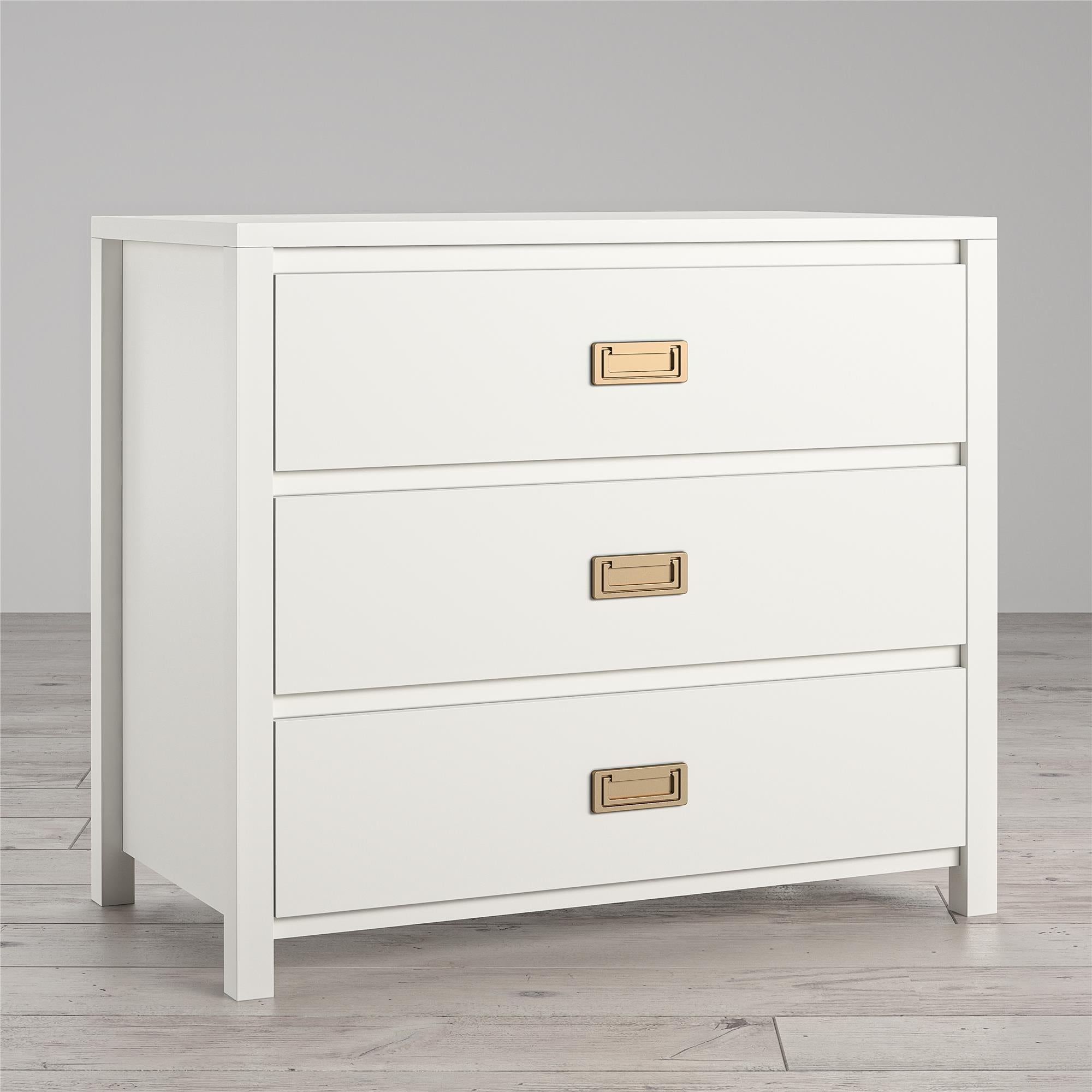 Monarch Hill Haven 3 Drawer White Kids' Dresser - White